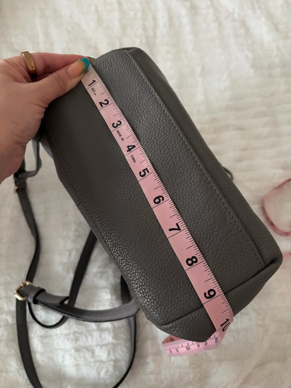 Kate Spade Gray Drawstring Backpack - Picture 8 of 9